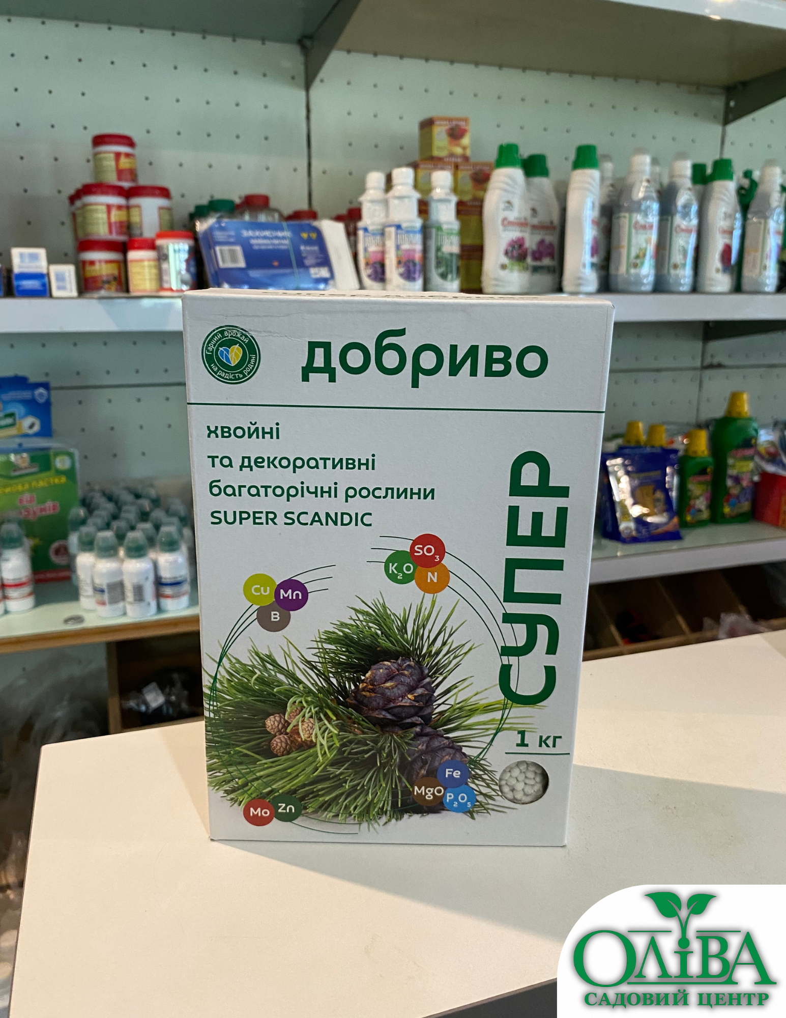 Добриво для хвойних та декоративних багаторічних рослин Super Scandic (1 кг)
