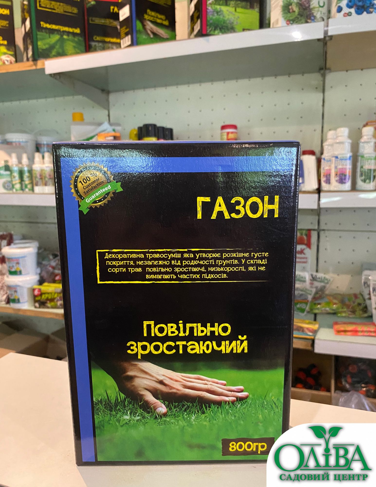 Газонна трава «Повільно зростаючий» (800 г)